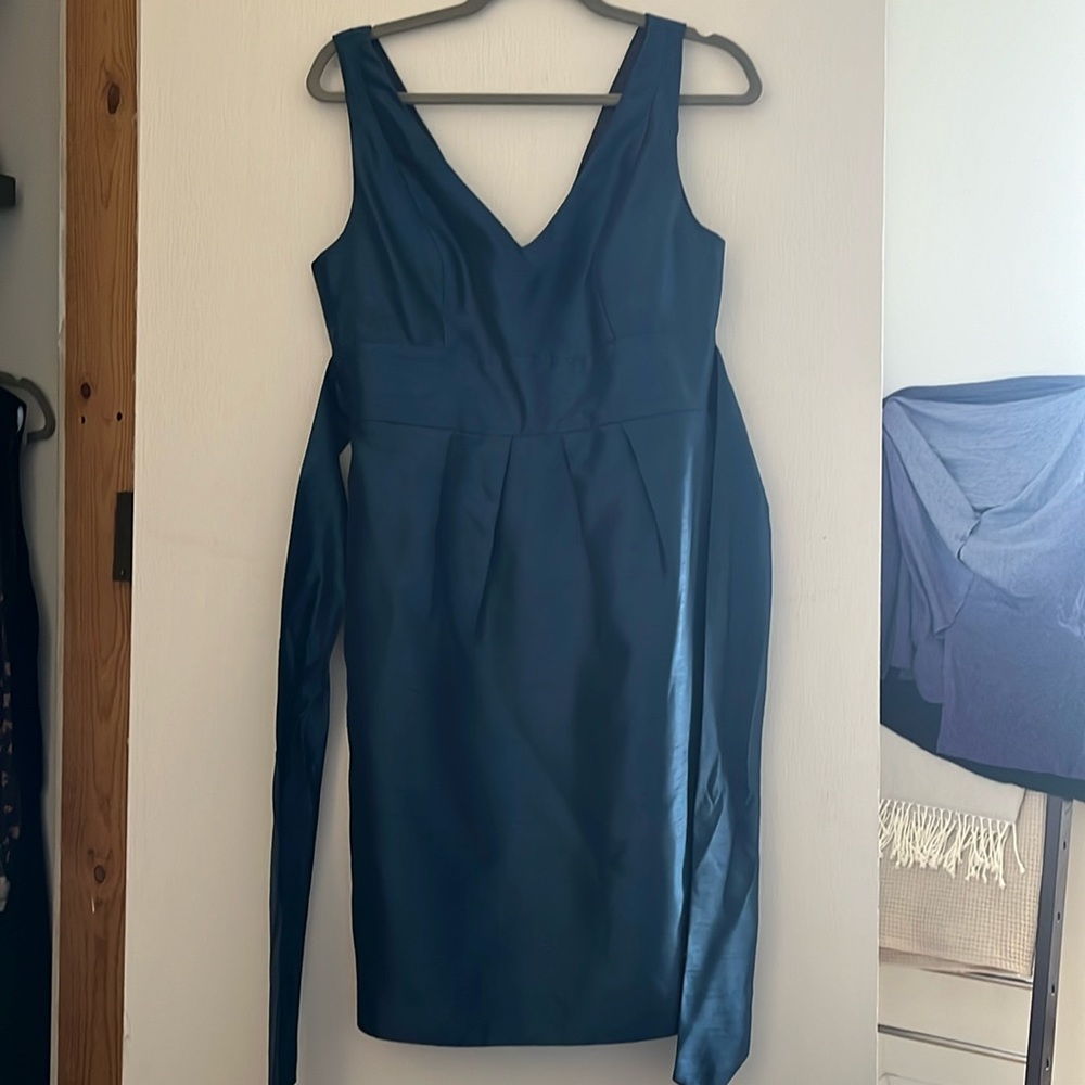 Jenny Yoo teal bridesmaid dress